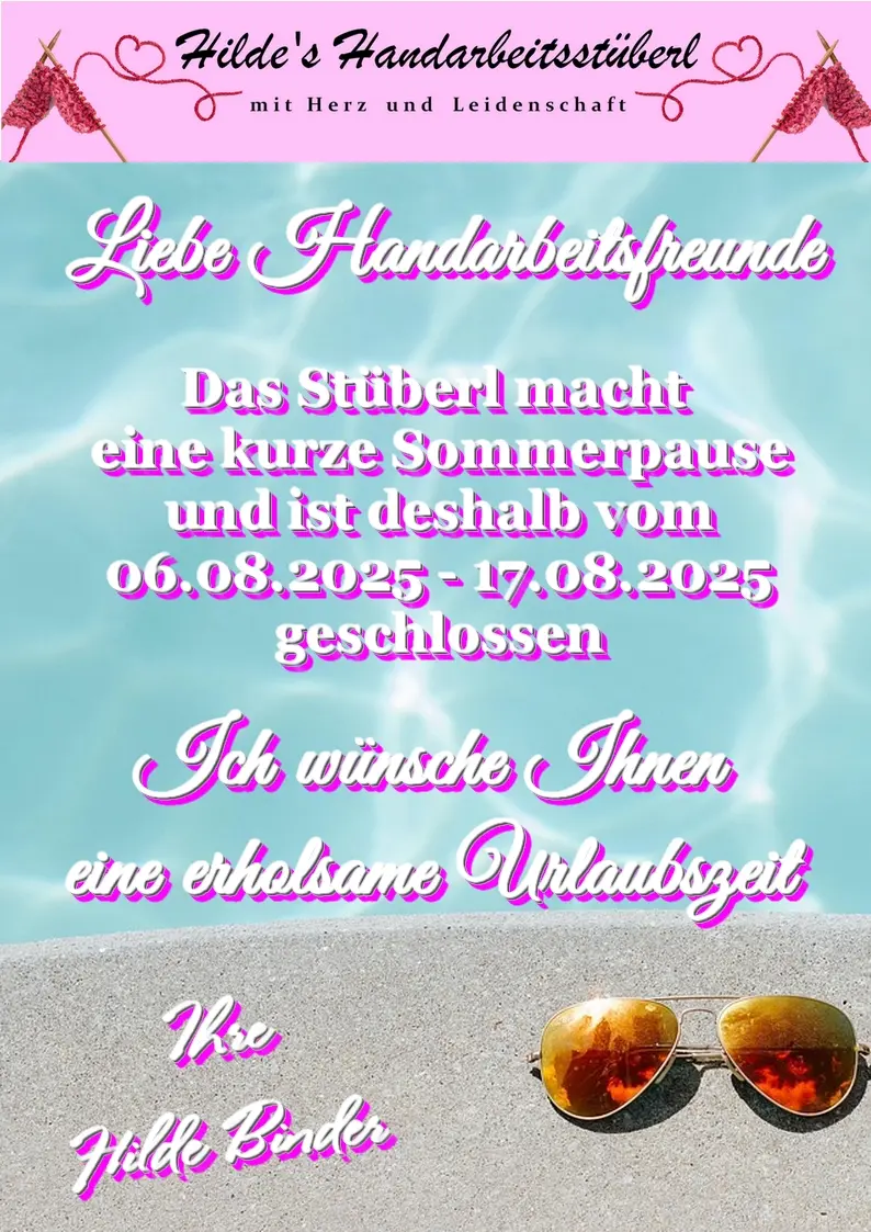 Sommerurlaub vom 06.08. bis 17.08.